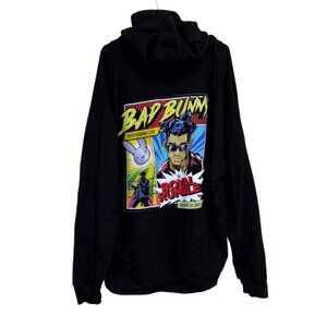 Royal Rumble Bad Bunny Hoodie Jacket 2021 Zip-Up Black Size 3XL